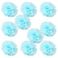 WYZworks Set of 10 - Powder Blue 10 - (10 Pack) Tissue Pom Poms Flower Party Decorations for Weddings, Birthday, Bridal, Baby Sh