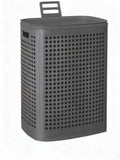 SONGMICS Laundry Basket with Lid,Plastic Washing Basket, 19.8 Gallons 75 L
