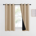 Nicetown Warm Curtains For Winter, Bedroom Full Blackout Curtain Panel, Great Job For Blocking Light, Complete Blackout Drapery