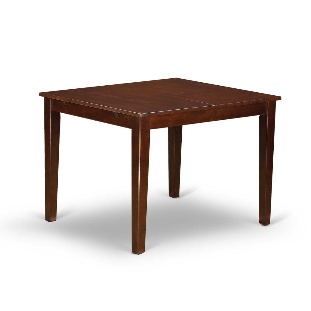 East West Furniture NOCA3-MAH-W 3 Piece Dining Set Contains a Rectangle Dining Room Table with Butterfly Leaf and 2 Wood Seat Chairs, 32x54 Inch, Mahogany