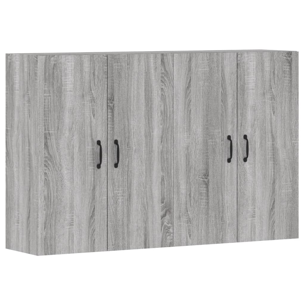 vidaXL Wall Cabinets 2 pcs Sonoma Grey Engineered Wood