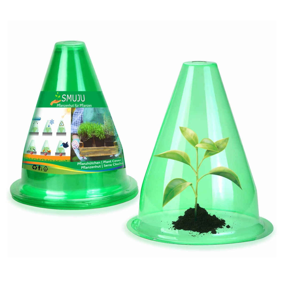 ?36 Pieces?Garden Cloches For Plants, Multifunctional Plant Cover Plant Protectors Transparent Bell Jar Cloche Protection Plants