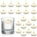 Nuanchu 20 Valentines Day Floating Candles Centerpieces 1.5 Inch Small Unscented Floating Candles Decoration Round Floating Bur