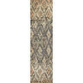 Rizzy Home Alora Decor Euphoria 2'6" X 8' Ikat/Brown/Gray/Rust/Blue Hybrid Area Rug