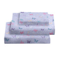 Viviland Kids Twin Sheet Set - Girls Light Purple Twin Sheet Set - Kids Toddlers Twin Microfiber Fitted Sheets - Girls Sheet But