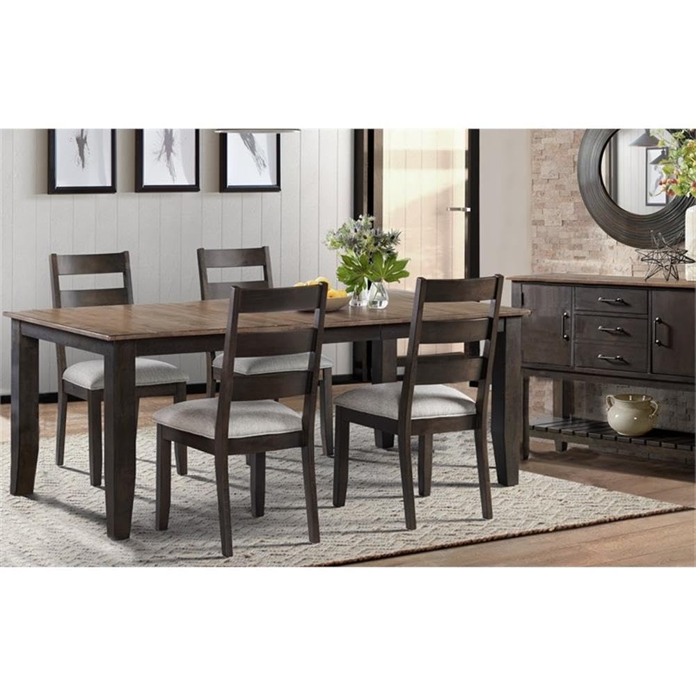 Intercon Beacon 53" Wide Server with 3 Drawers and 2 Cabinets, Black & Walnut Sideboards