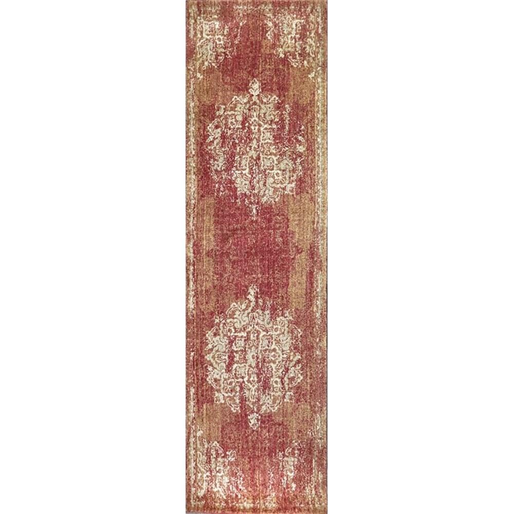 Rizzy Home Alora Decor Euphoria 2'6" X 10' Distress Red/Gray/Rust/Blue Hybrid Area Rug