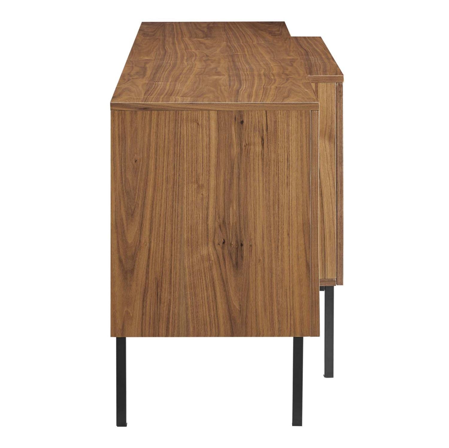 Modway Telluride Wood Sideboard Credenza in Walnut