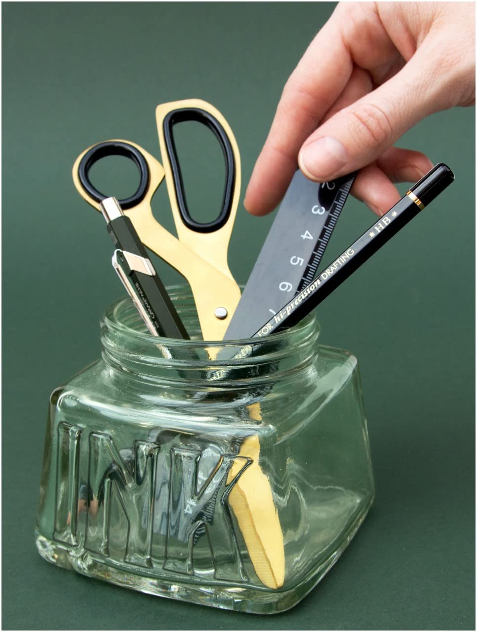 Suck Uk | Desk Organizer Inkwell | Pen Holder For Desk Accessories | Pencil Holder & Pencil Cup | Office Supplies | Pen Organize