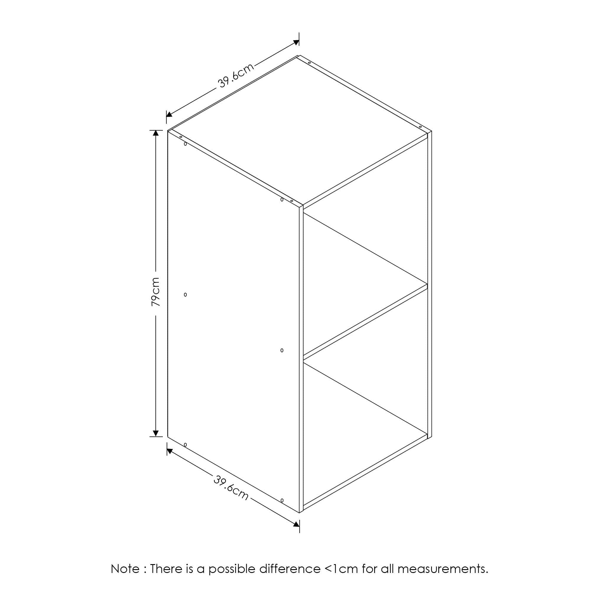 Furinno Hidup Tropika Eco Modular Open Cube Tall Storage Shelf, Espresso