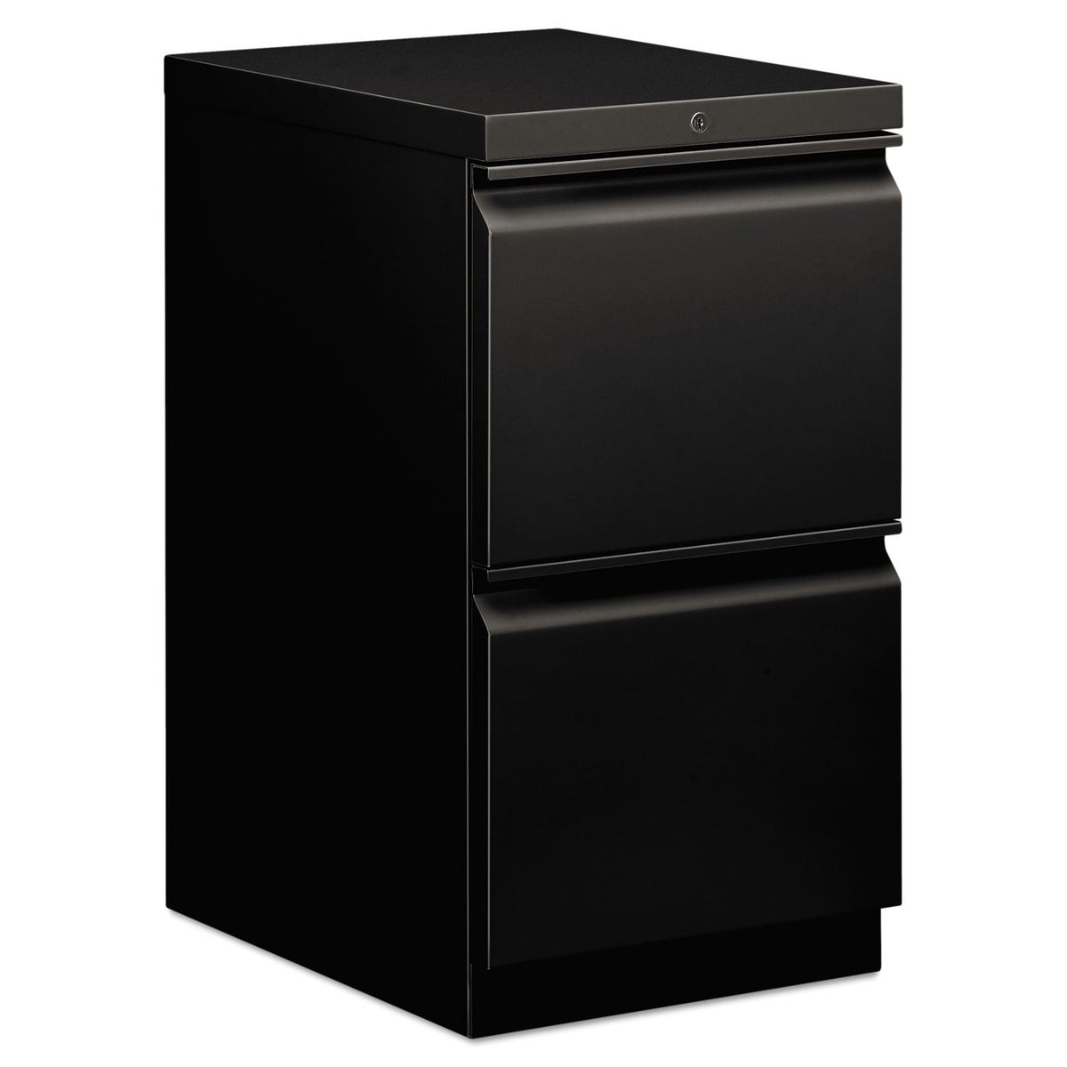 Hon 33820Rp Efficiencies Mobile Pedestal File W/Two File Drawers, 19-7/8D, Black