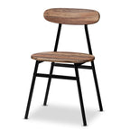 Baxton Studio Darcia 43.31-inch Dining Set, Light Brown, 5-Piece (146-9531-HiT)