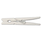 LWR CRAFTS Wooden Large Clothespins 3-5/16' 8.4cm 30 Pieces Per Pack (White)