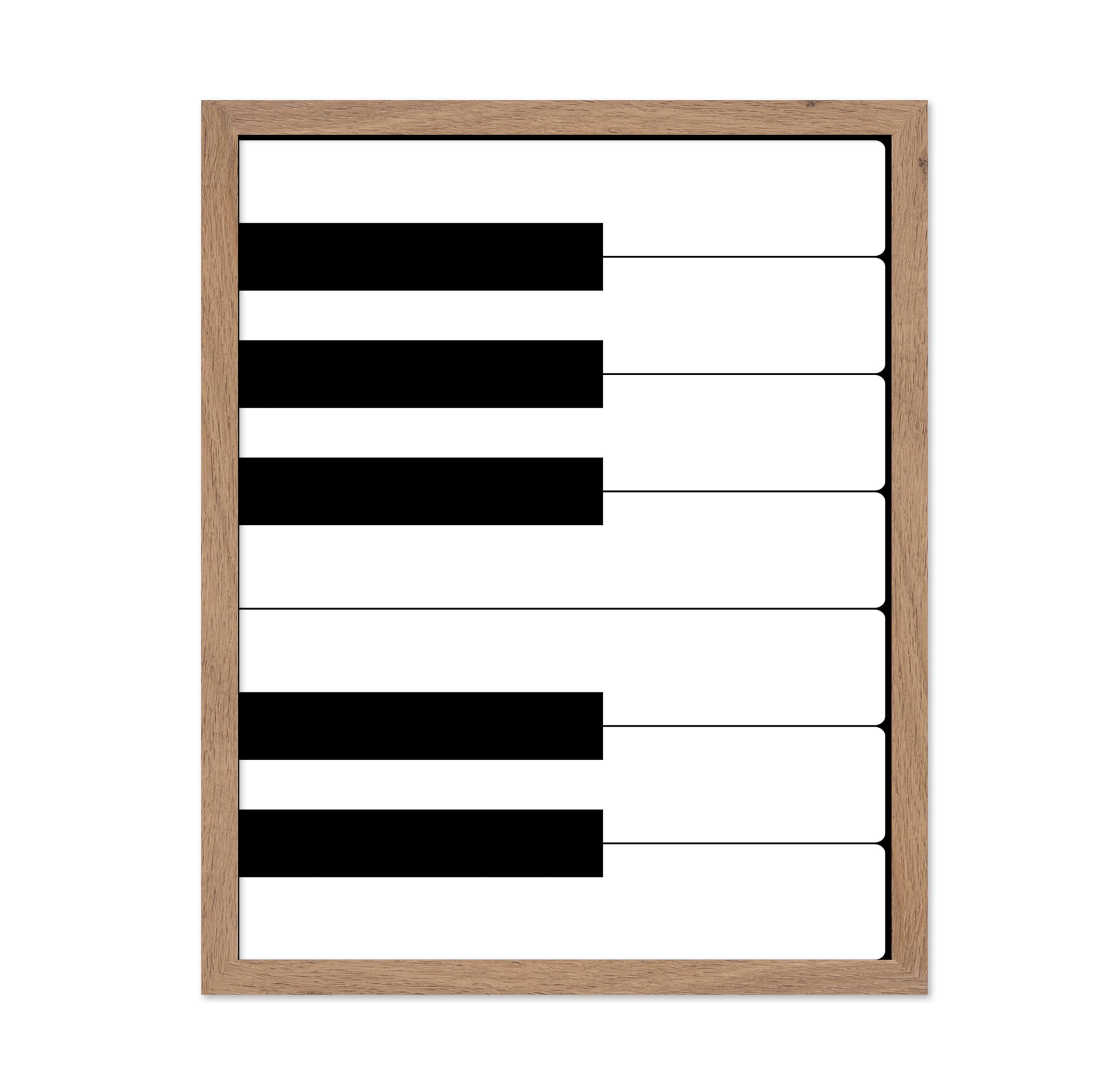 Poster Master Vintage Minimalist Poster - Retro Music Print - Piano Keys, Jazz, Modern, Abstract - Gift for Artist, Friend, Musi