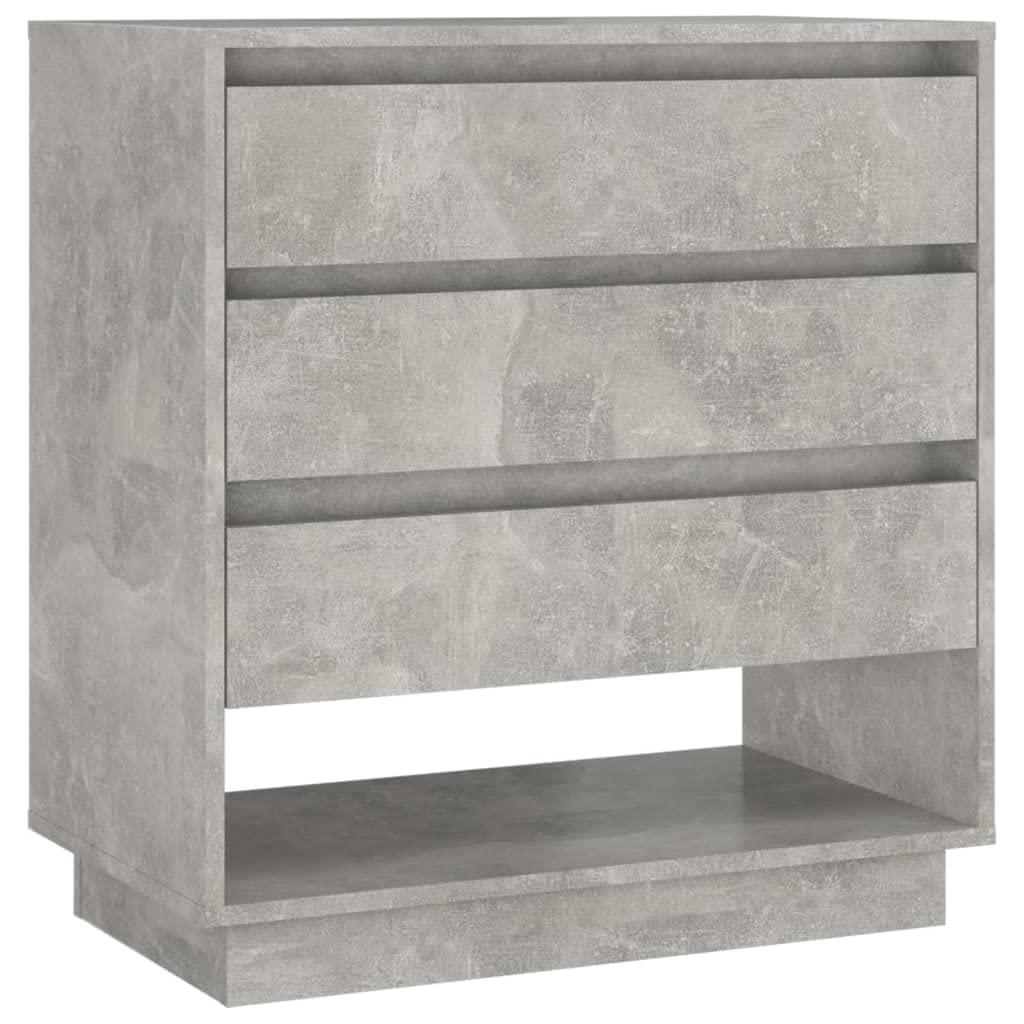 vidaXL Sideboard Concrete Gray 27.6&quot;x16.1&quot;x29.5&quot; Engineered Wood