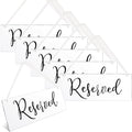 6 Pcs Reserved Signs for Wedding Chairs Reserved Chair Signs Reserved Hanging Sign Reserved Signs for Wedding Reserved Seating S