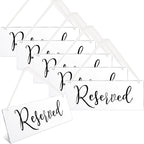 6 Pcs Reserved Signs for Wedding Chairs Reserved Chair Signs Reserved Hanging Sign Reserved Signs for Wedding Reserved Seating S