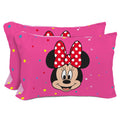 Sunny Side Up Disney Minnie Mouse 2 Pack Reversible Pillowcases - Double Sided Pillow Covers, Kids Super Soft Pink Bedding