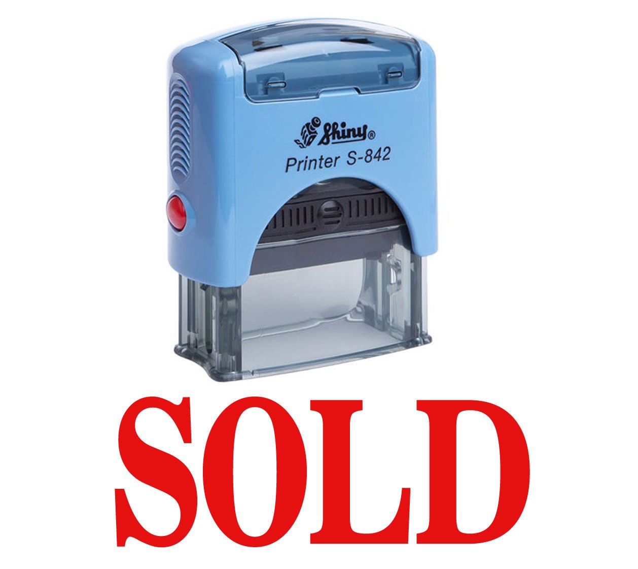 Sold Self Inking Rubber Stamp Custom Shiny Office Stationary Stamp