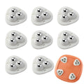 JICOOT Appliance Wheels for Kitchen Appliances, 4 Pack Appliance Slider for Kitchen Countertop, Self Adhesive Mini Caster Wheels