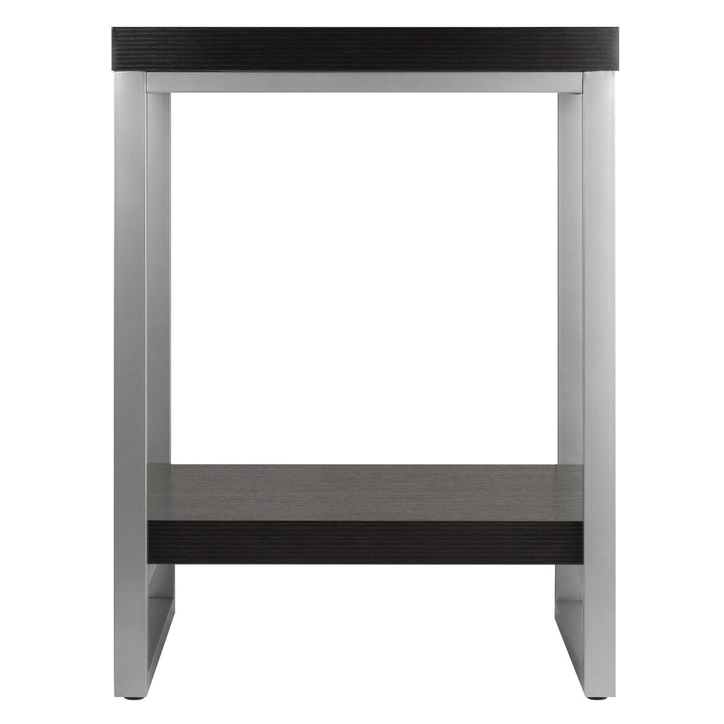 Winsome Wood Jared End Table, Espresso Finish, 18 inches
