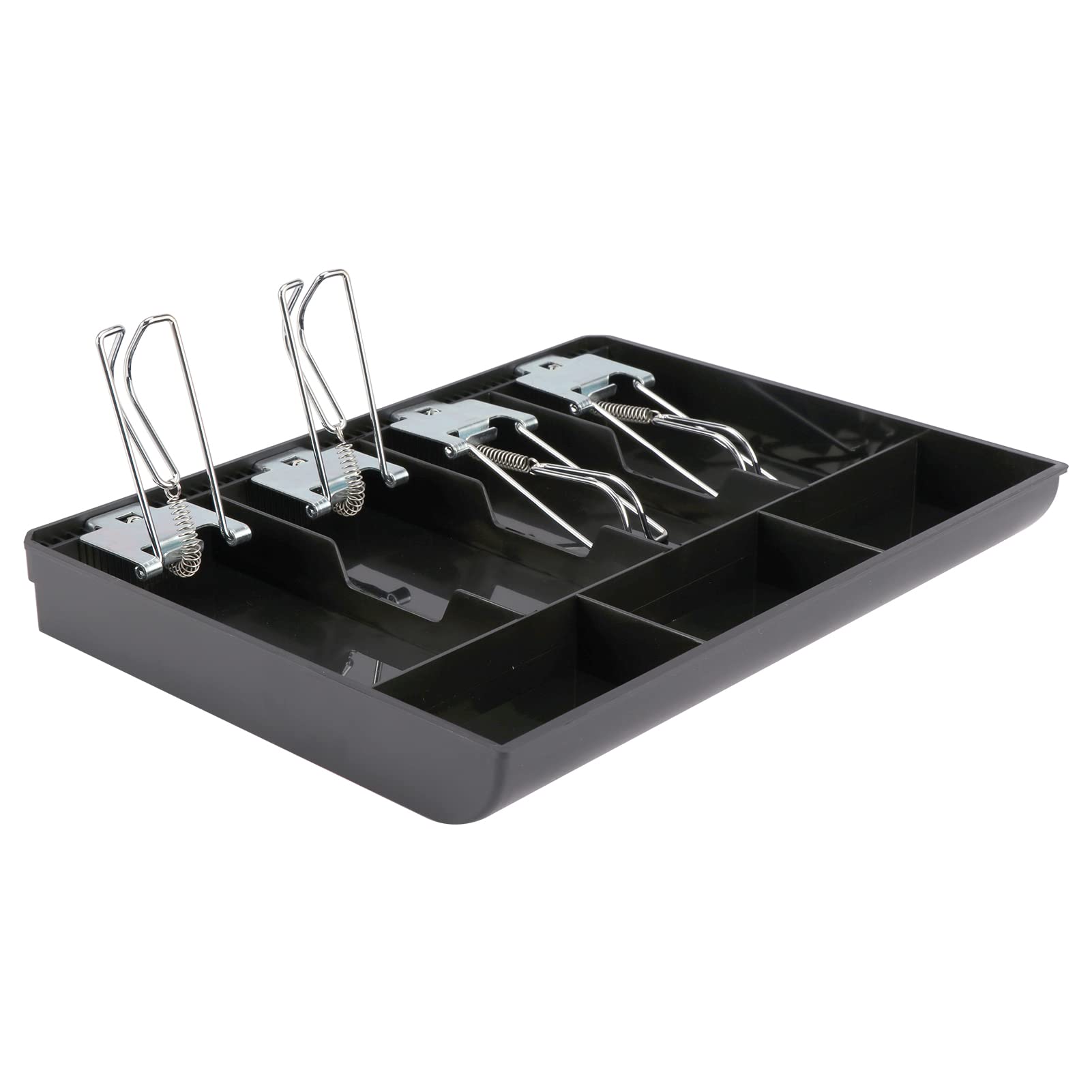 Rv77 Cash Register Drawer, 4 Bill/3 Coin Market Storage Coin Register, Cash Money Tray Replacement Insert Tray Storage Case With