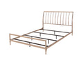 Acme Marianne Queen Metal Frame Sleigh Bed in Copper and Rose Gold