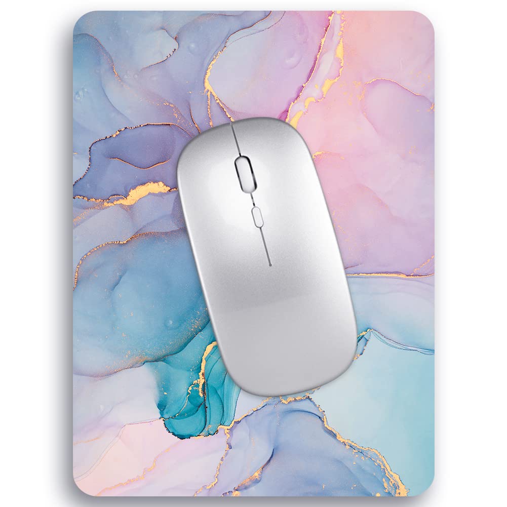 Audimi Small Mouse Pad 6 X 8 Inch, Mini Mouse Pad Thick For Laptop Wireless Mouse Home Office Travel, Portable & Washable (Color