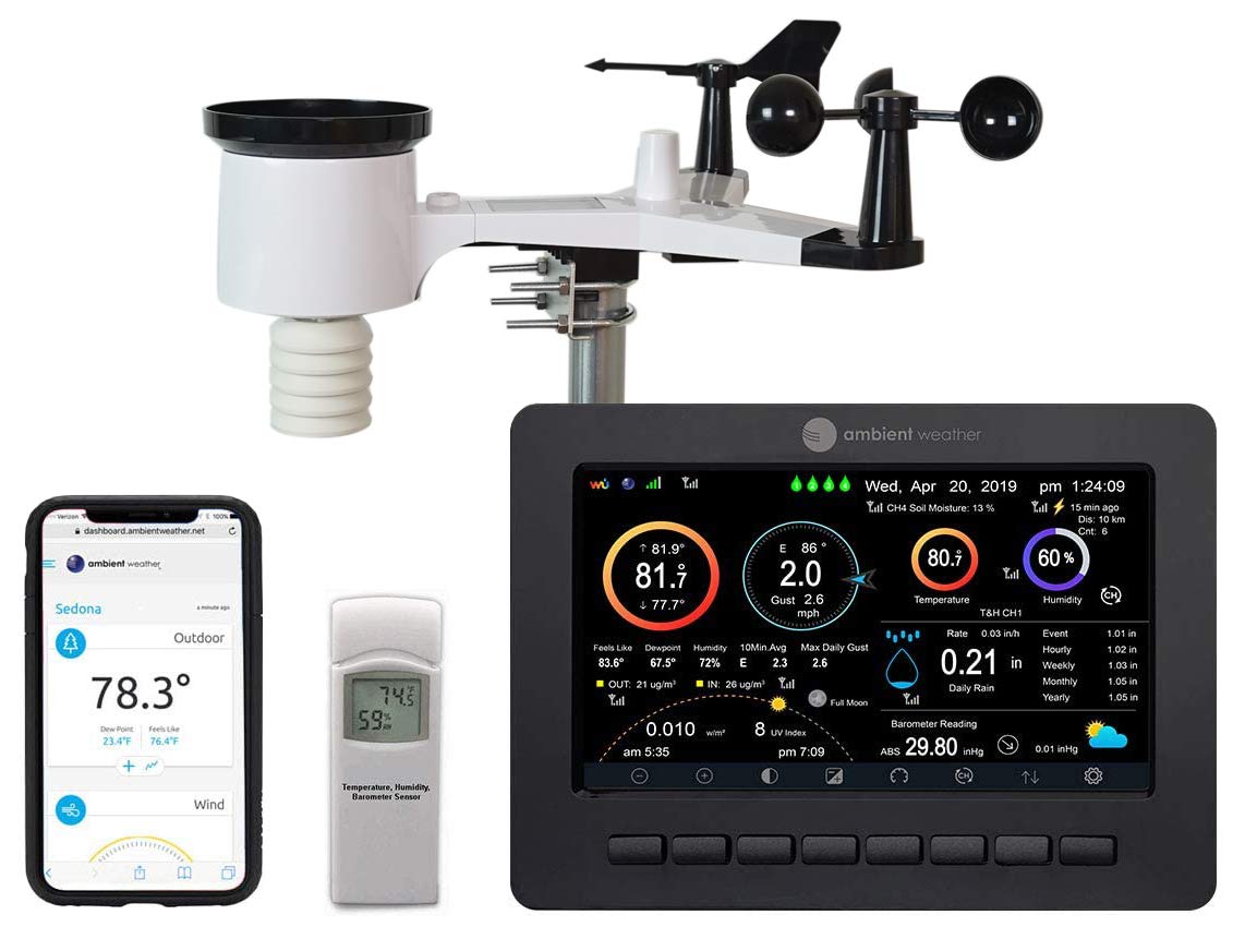Ambient Weather Ws-2000 Smart Weather Station With Wifi Remote Monitoring And Alerts