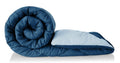 Bsb Home Microfiber Reversible Ac Comforter/Blanket For Double Bed | Ultra Soft & Dual Colour All Weather Duvet |Grey & Blue, 20