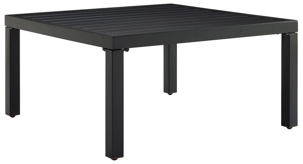 Crosley Furniture CO6321-MB Piermont Outdoor Metal Sectional Coffee Table, Matte Black