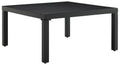 Crosley Furniture CO6321-MB Piermont Outdoor Metal Sectional Coffee Table, Matte Black