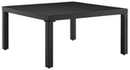 Crosley Furniture CO6321-MB Piermont Outdoor Metal Sectional Coffee Table, Matte Black