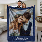 Ships Next Day, Custom Blanket With Picture Boyfriend Girlfriend Gifts Personalized Christmas Couples Gifts Customized Photos Bl