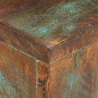 vidaXL Solid Reclaimed Wood Coffee Table - Handmade, Unique Square Side Table, Iron Legs, Rustic Lounge Room Accent Furniture