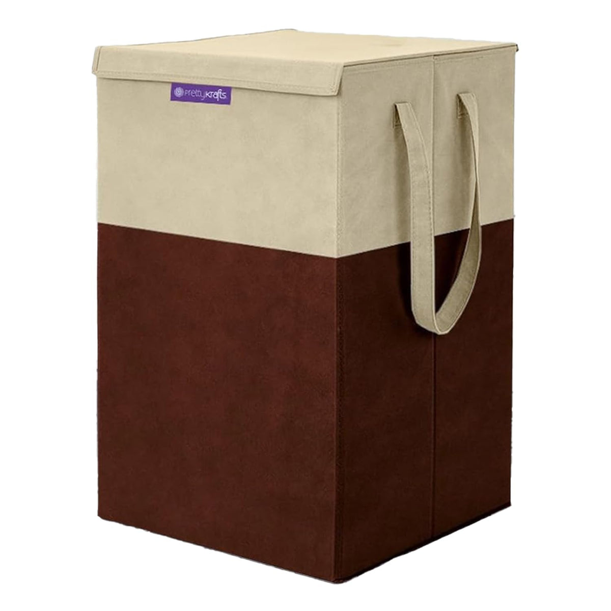 Non Woven 75 L Laundry Basket for Clothes with Lid | Garment Protector Cover | Laundry Bag for Clothes | Clothes Basket | Basket