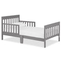 Dream On Me Finn Toddler Bed in Storm Grey, Greenguard Gold and JPMA Certified, Non-Toxic Finish, Made of Sustainable New Zealan