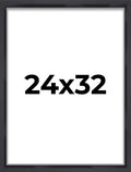 24x32 Shadow Box Frame Contemporary Black | 1'' Depth of Usable Space| Interior Size 24x32 or 32x24 Inches| UV Resistant Acrylic