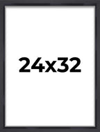 24x32 Shadow Box Frame Contemporary Black | 1'' Depth of Usable Space| Interior Size 24x32 or 32x24 Inches| UV Resistant Acrylic