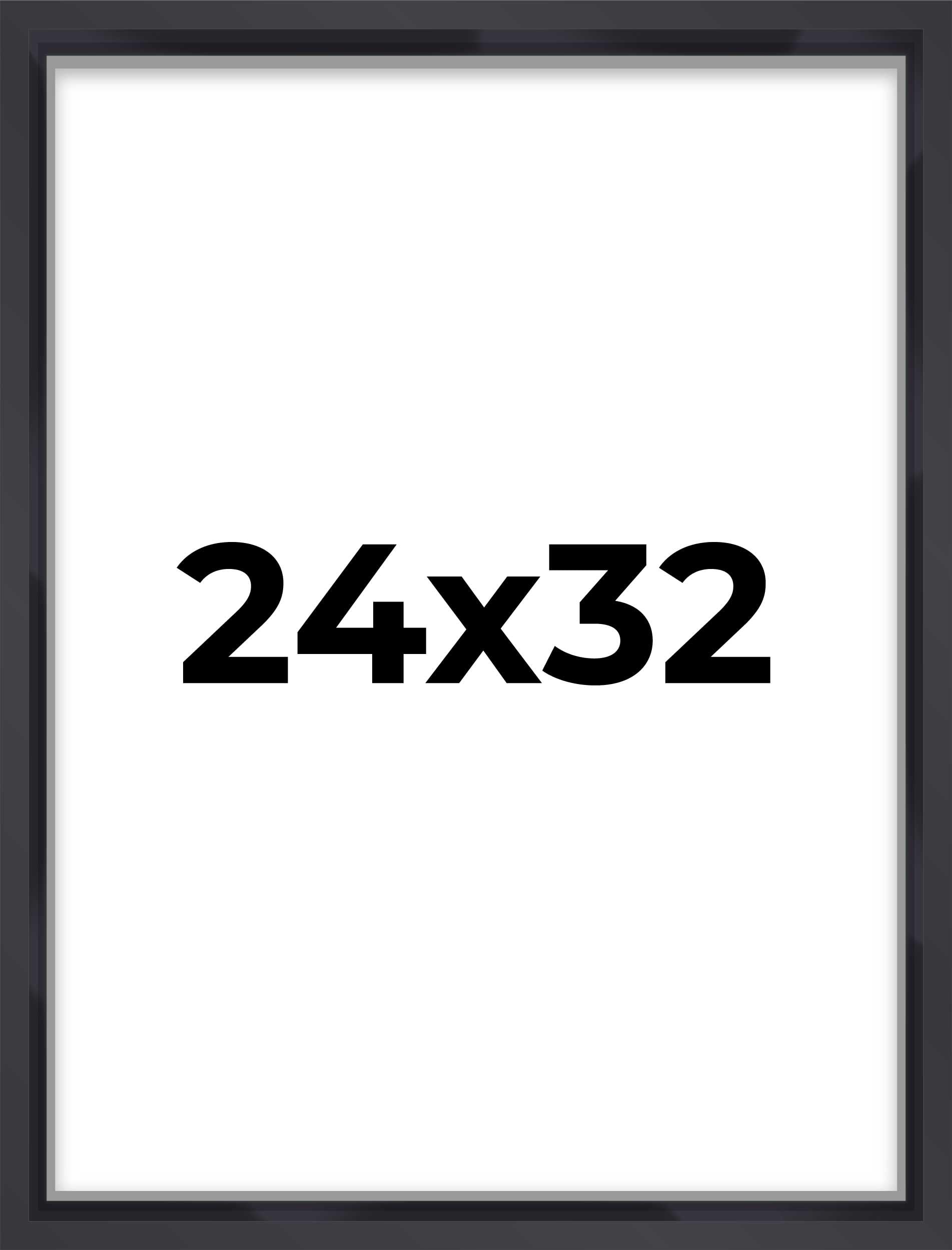 24x32 Shadow Box Frame Contemporary Black | 1'' Depth of Usable Space| Interior Size 24x32 or 32x24 Inches| UV Resistant Acrylic