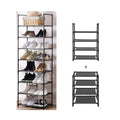 Easyhouse 8 Tier Metal Sturdy Shoe Rack for Entrywaycloset, Stores 16-20 Pairs of Shoes, Multi-use Shelf Organizer for Space Sav