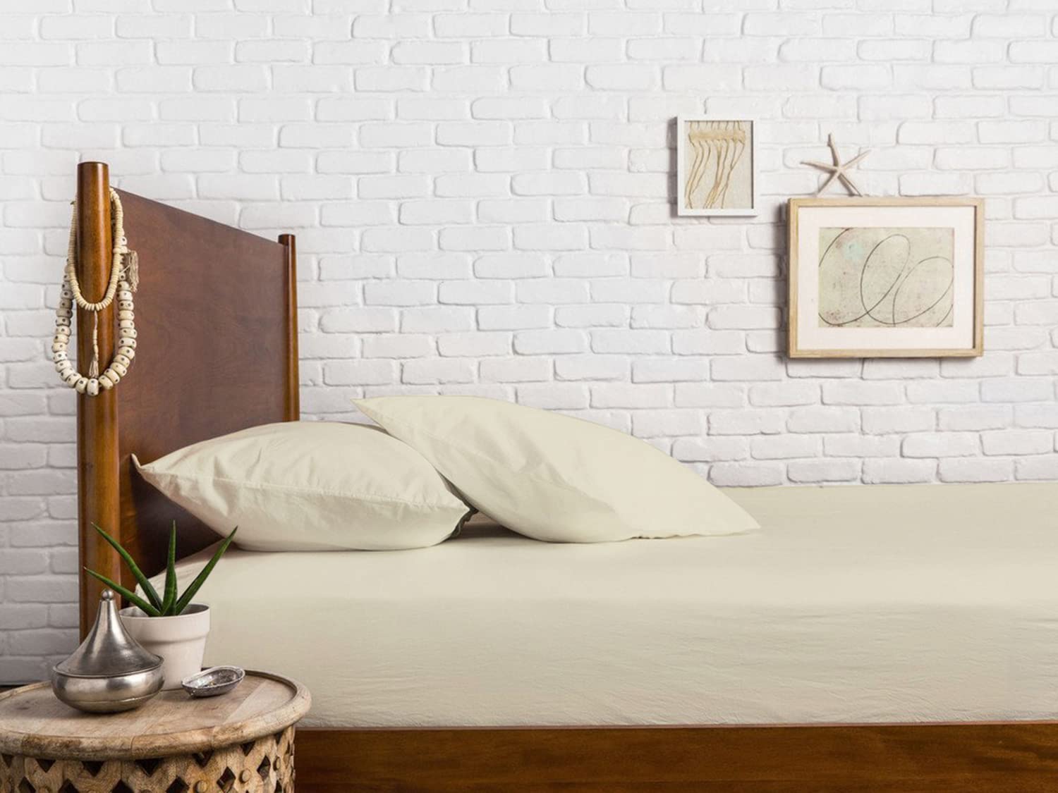 Ashton Sheets Premium 1000-Thread-Count Egyptian Cotton Full Fitted Sheet - Deep Pocket Full Size Fitted Sheet Only, Easy Snug F