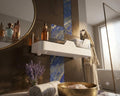 WallMounted Bathroom Shelf Organiser With Transparent Lid