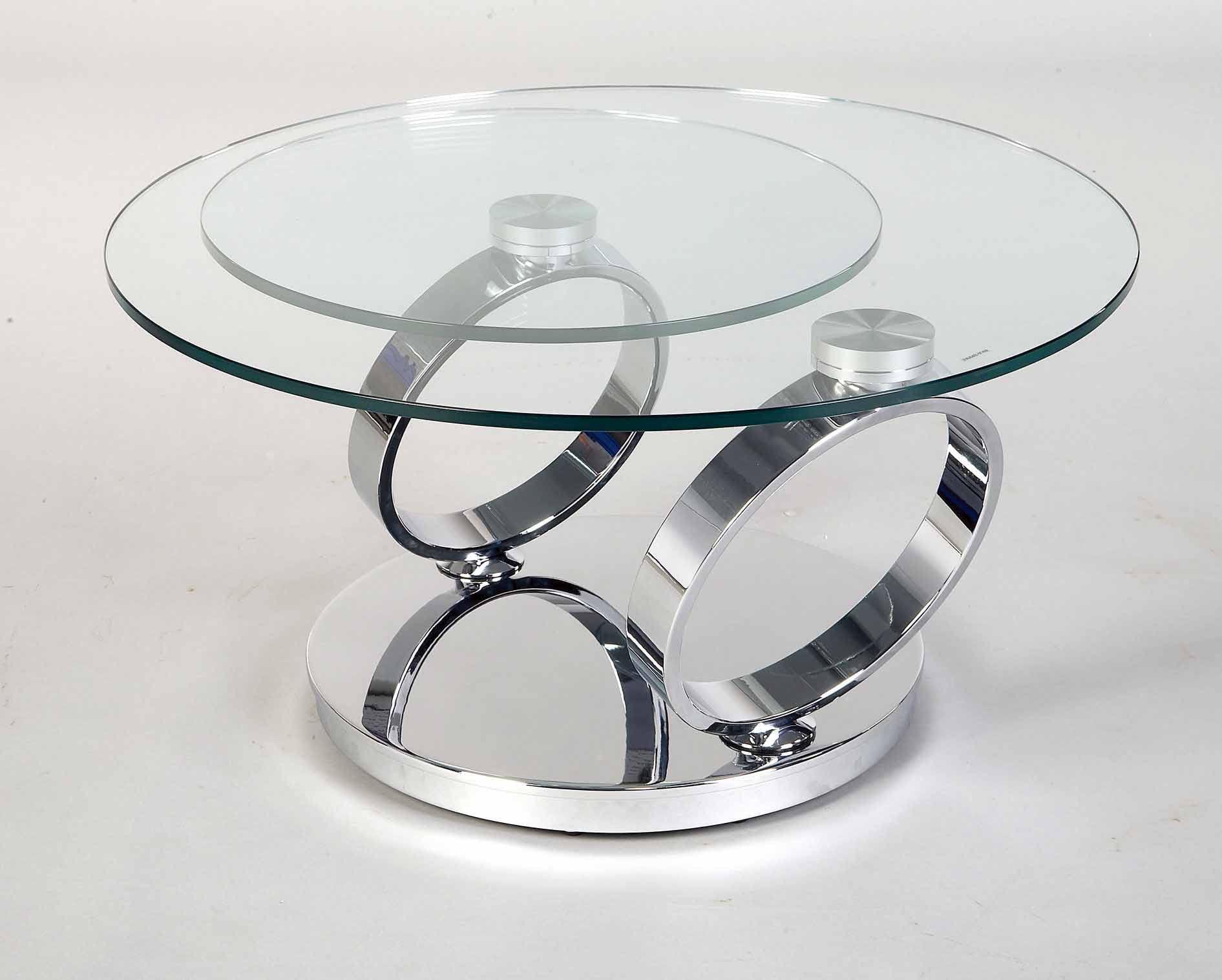 Neos Modern Furniture CT6233-Ch-N Coffee Table, Chrome