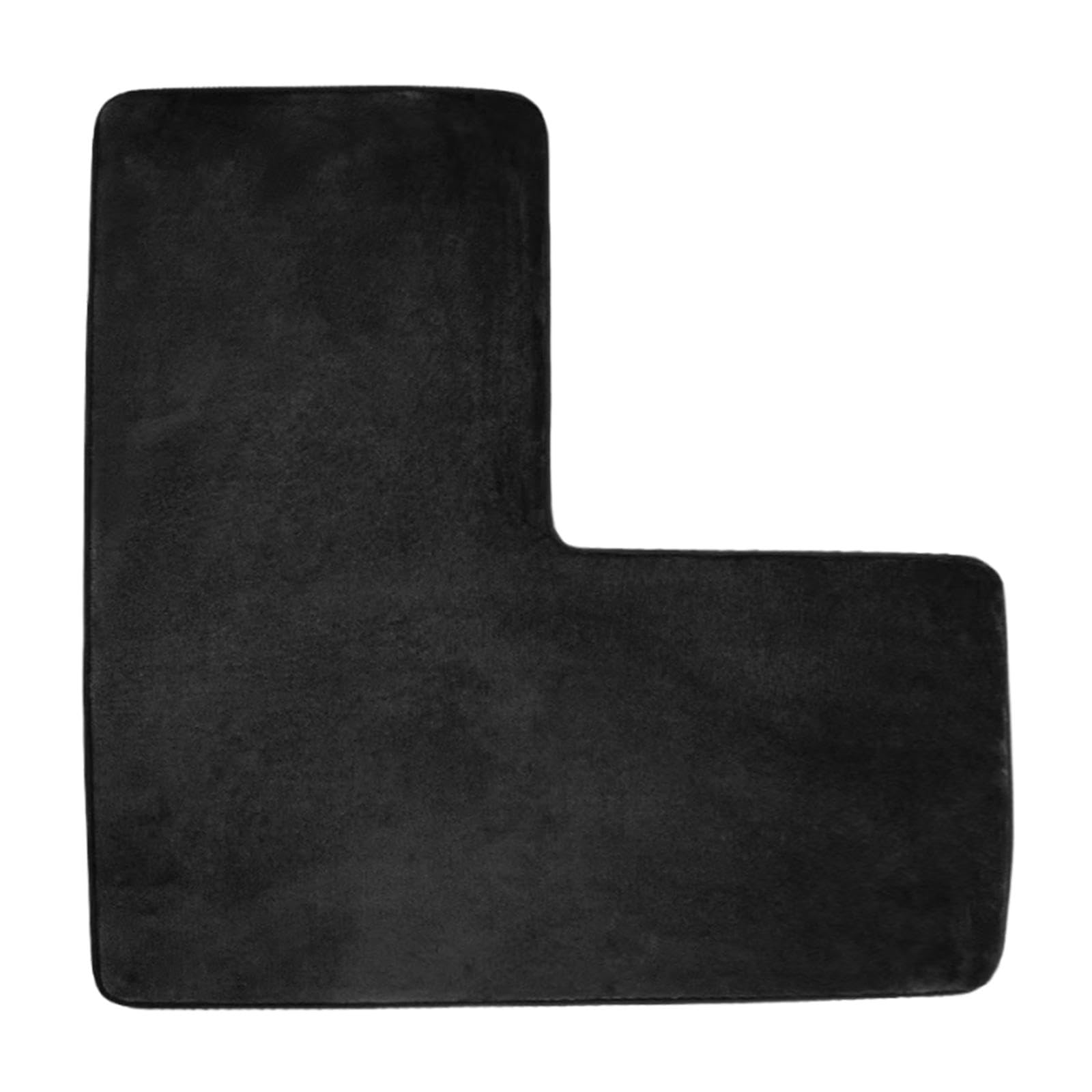 TRENDYNEST L Shaped Bath Mat Soft Floor Carpet Comfortable Floor Rug Non Slip Absorbent Black | Home & Garden | Bath | Bathmats 