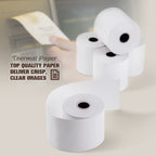 Tk Thermal King (10 Rolls) 2 1/4' 165' Feet Thermal Paper Cash Register Pos Receipt, Fits All Credit Card Terminal Great For Ca