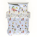 Franco Collectibles Peanuts Multi Character Bedding 7 Piece Super Soft Comforter And Sheet Set With Sham, Queen, (100% Official