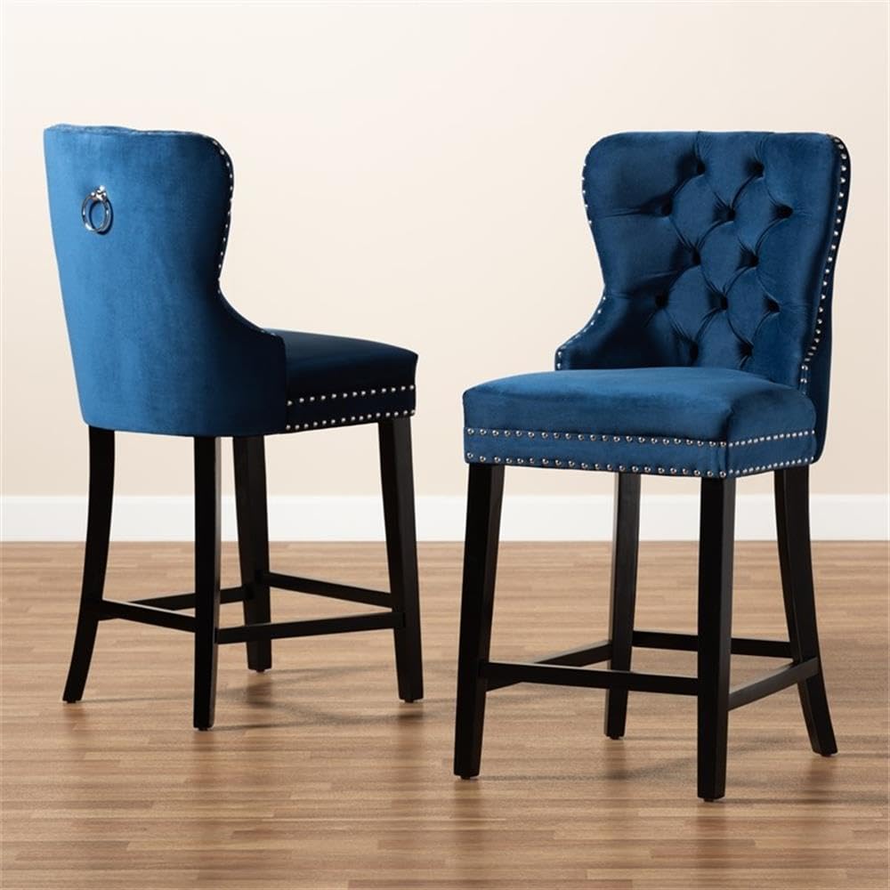 Baxton Studio Howell 2-Piece Counter Stool Set - Thumbnail 5