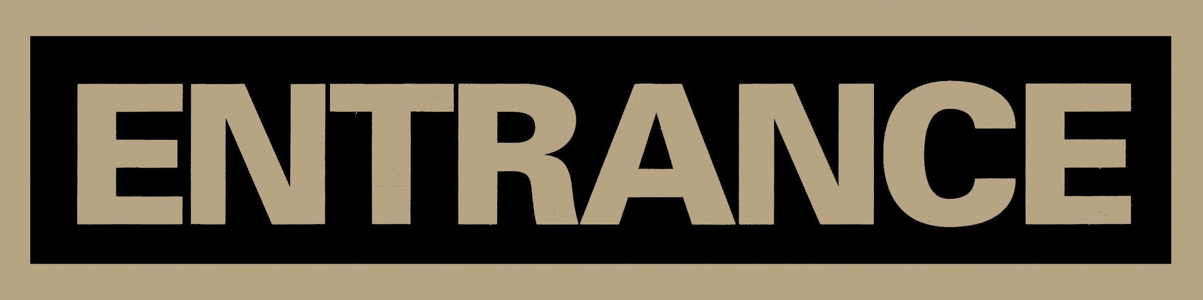 Headline Sign 9355 Self-Stick Sign, Entrance, 2 Inches By 8 Inches, Made In Usa