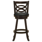 Coaster Home Furnishings Calecita Wood Swivel Bar Stool Cappuccino (Set of 2)